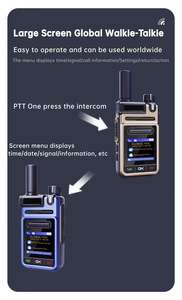 Radio avec carte SIM POC 4G personnalisée V1 pour les voyages internationaux, étanche IPX6, communication réseau, interphone, talkie-walkie longue portée 5000 km - Product Image 4