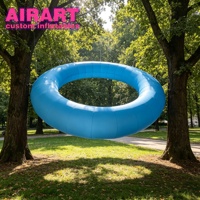 Anneau de donut gonflable géant sur mesure / Décoration de scène en forme d'anneau circulaire gonflable