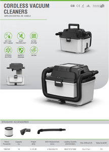 Aspirateurs sans fil humides et secs HY-WVC 2026 à succès avec fonction souffleur 200W 16L - Product Image 6