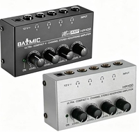 Amplificateur de casque stéréo portable de haute qualité HA400, mini amplificateur de moniteur 4 canaux