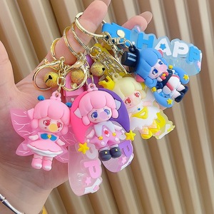 Cartoon-Blaselfen-Mädchen Schlüsselanhänger Puppe Prinzessin Anhänger Taschenanhänger Auto-Accessoire Straßenhändler-Geschenk - Product Image 1