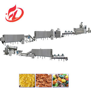 Máquina de procesamiento de aperitivos de cereales de copos de maíz nuevos de alta productividad, línea extrusora para hacer cereales de desayuno, equipo de producción - Product Image 1