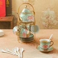 Ensemble de tasses à café en céramique vintage BAMBUS, 20 pièces, ensemble de thé pour la décoration de la maison, objet de collection
