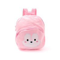 Sac à dos en peluche personnalisé pour enfants, motif animaux mignons (singe, lapin), sac d'école doux et moelleux, 3 couleurs
