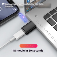 Adaptateur USB 3.0 mâle vers Type C femelle en alliage d'aluminium pour une charge rapide et un transfert de données sur téléphone, ordinateur portable, tablette