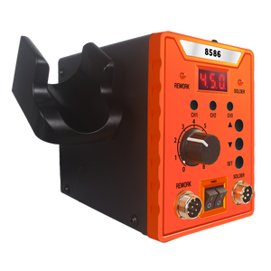 Паяльная станция для ремонта сварочной 8586, паяльная станция 2-в-1, паяльник с паяльником и пистолетом горячего воздуха - Product Image 5