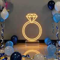 Lettres et chiffres géants en métal RGB néon de 3 à 4 pieds pour la décoration de mariage, les célébrations de remise des diplômes, les locations pour fêtes