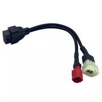 Cable Divisor en Y de Repuesto para Motocicleta OBD2 OBD II de 16 Pines a 6 Pines para KTM Kawasaki para Honda Yamaha Suzuki