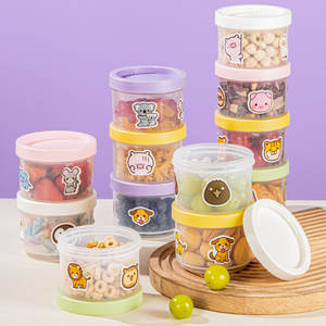 Nuevo contenedor redondo para almacenamiento de alimentos con tapa con clip, plástico transparente hermético para jengibre, ajo, cebollas, uso doméstico - Product Image 5