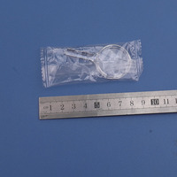 Cheap Handheld Plastic Acrylic Magnifiers Fully Transparent Conjoined Magnifying Glass