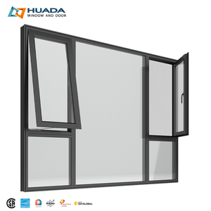 Fenêtres à auvent en aluminium à rupture de pont thermique, écoénergétiques, avec verre isolant et insonorisées, dotées d'un système de levage à chaîne - Product Image 5