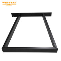 Pieds de table WINSTAR noirs en métal, personnalisables, modernes, pour bureau, salle à manger, maison et salon