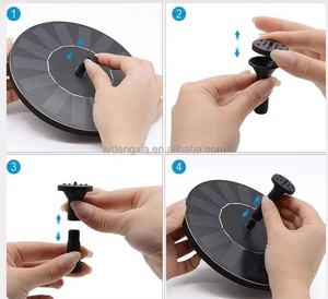 Fuente Solar para Baño de Pájaros, Bomba de <span class=keywords><strong>Agua</strong></span> Automática Flotante con 6 Boquillas y 4 Tubos de Plástico - Product Image 2