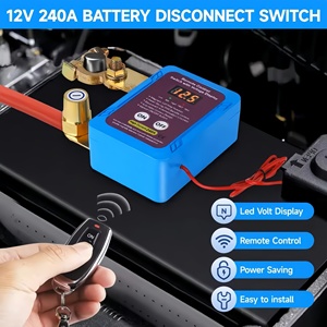 Interruttore Universale/12V 240A per Disconnessione Remota della Batteria, Spegnimento Automatico, Antifurto, Compatibile con Auto, Camion, Camper - Product Image 5