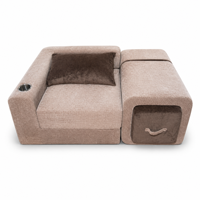 Ensemble de canapé modulaire en forme de L, garni d'éponge, en tissu chenille, meubles modernes pour salon, emballage compressé