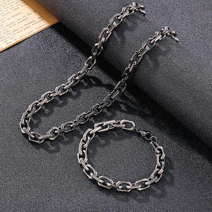 Tiyo - Accesorio de Muñeca para Hombre, Diseño Geométrico de Cadena O, Chapado en Plata, Acero Inoxidable, Estilo Hip Hop Retro - Product Image 4