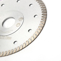 Disque de coupe diamanté turbo de haute qualité de 4,5 pouces, 5 pouces, 7 pouces avec bride pour la découpe du marbre, du béton et des briques