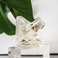 Nouveau flacon de parfum vide de 75ml 2022 en forme de diamant, vaporisateur de parfum personnalisé