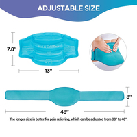Brace dorsale de compression chaude et froide réutilisable pour les blessures lombaires à la taille et à la sciatique Soulagement de la douleur Thérapie par le froid