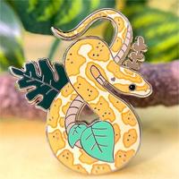 Proveedor personalizado precio barato alta calidad amarillo Rosa maíz serpiente pantalla impresión UV esmalte duro Metal goma PVC embrague solapa Pin