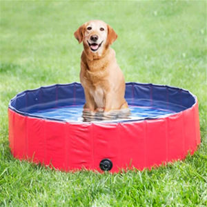 Piscina para perros plegable de PVC grueso, bañera inflable para mascotas para lavado al aire libre, <span class=keywords><strong>entrenamiento</strong></span> y diversión refrescante de verano - Product Image 6