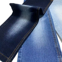Tissu en denim bleu coton-spandex, 12oz, matériau en denim de haute qualité le plus vendu