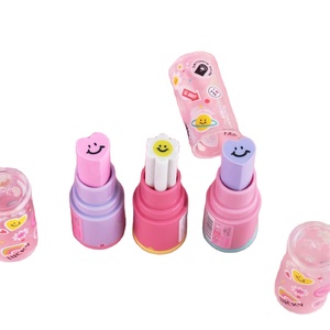 Taille-crayon Gomme Stylo Rouge à Lèvres 2-en-1 pour Étudiants, Papeterie Promotionnelle Créative et Mignonne en Gros - Product Image 3