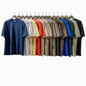 Unisex Plain Cotton T Shirt Blank Crew Neck Short Sleeve Loose Fit Multi Color Summer Tee <b>Tops</b> Wholesale Bulk - Product Image 1
