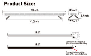 Новые 260 СВЕТОДИОДНЫЕ стробоскопы на крыше, сигнальная лампа высокой интенсивности, аварийная сигнальная лампа, 12 В, 130 Вт - Product Image 5