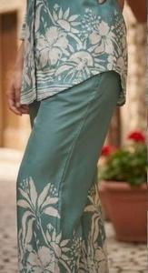 Tissu en lin doux de qualité supérieure vert olive pour vêtements féminins, tissu imprimé numérique en polyester doux effet lin, 100% polyester - Product Image 4