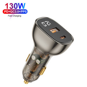 <span class=keywords><strong>3</strong></span>合1汽车快速充电130瓦笔记本电脑手机100瓦30瓦QC3.0 PPS双PD C型大功率<span class=keywords><strong>2</strong></span>端口发光二极管显示充电器 - Product Image 3
