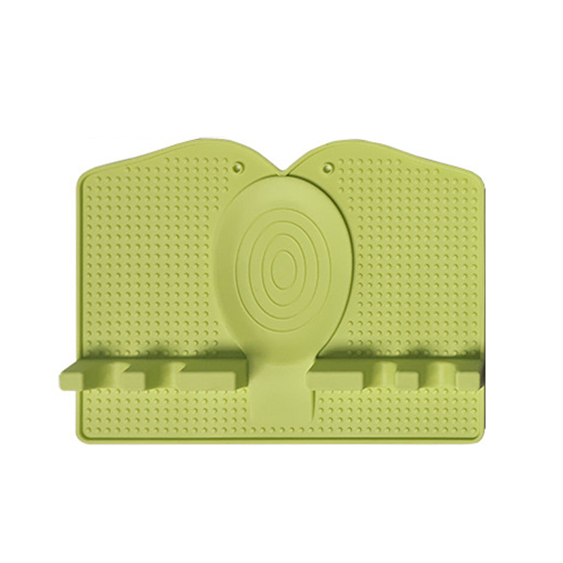 Изготовление на заказ, несколько термостойких кухонных принадлежностей, подставка для ложки, держатель для посуды, силиконовая кухонная утварь, подставка для посуды с капельным ковриком