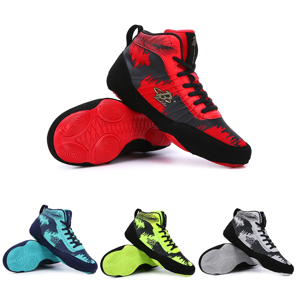 B LUCK SHOE Wrestling Shoes, Man Woman China Custom Wrestling Boots for Adult, Youth Size 36-46