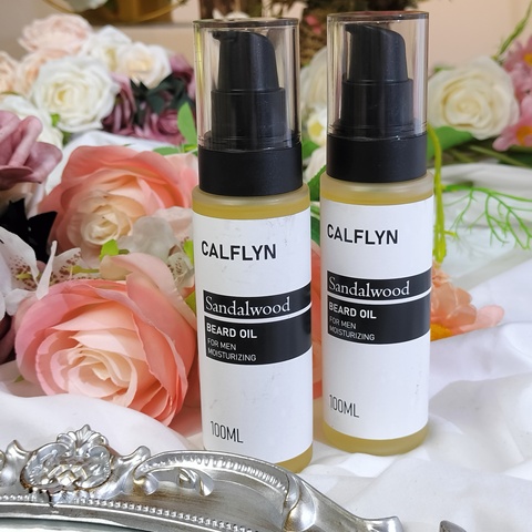 CALFLYN 100ml Moisturizing Mens Beard Oil Private Label Smooth Beard Growth Oil for Men