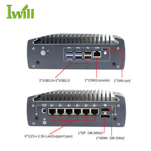 Mini PC de 6 Puertos Ethernet Sin Ventilador <span class=keywords><strong>Intel</strong></span> <span class=keywords><strong>Core</strong></span> <span class=keywords><strong>I3</strong></span> <span class=keywords><strong>10110U</strong></span> Router Firewall Pfsense Económico con POE - Product Image 5