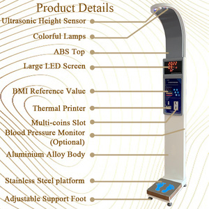 Bilancia Digitale per Altezza e Peso SY-V20 con Funzionamento a Monete e Banconote - Product Image 1