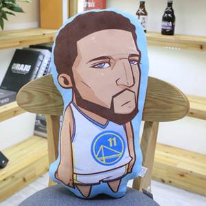 2024 figurines de basket-ball <span class=keywords><strong>NBA</strong></span> bonne qualité dessin animé coton lin taie d'oreiller taie d'oreiller oreillers en forme spéciale personnalisés - Product Image 3