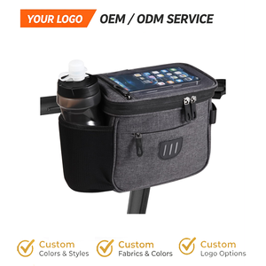 Borsa Impermeabile Personalizzata per Manubrio <span class=keywords><strong>Bicicletta</strong></span>, Ampia Tasca Frontale con Tasca Trasparente per Touch Screen - Product Image 1
