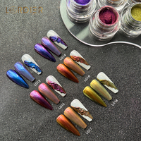 Bon prix pigment de changement de couleur caméléon optique poudre pour ongles pigment pour ongles chrome miroir poudre
