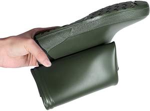 מגפי גשם גבוהים, מגפי גשם שטוחים נעליים שטוחים מגפי גשם - Product Image 4