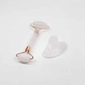 Muscle Relaxing Anti-age White Jade Roller and Gua Sha Massage <b>Tool</b> - Product Image 2