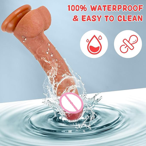 थोक छूट मानक जूगुएट यौन सुरक्षित सिलिकॉन मैनुअल डिल्डो वाटरप्रूफ और महिला के लिए यथार्थवादी डिल्डो सेक्सी खिलौना साफ करने में आसान - Product Image 3
