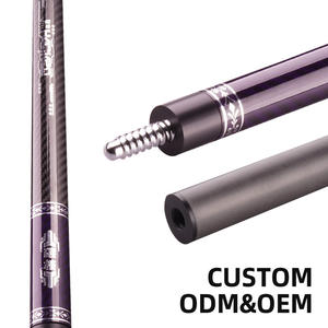 Palos de billar económicos de fibra de carbono de 11.8/12.5mm para <span class=keywords><strong>8ball</strong></span>/9ball, palos de billar de alta calidad en 2 piezas, venta al por mayor desde China - Product Image 1
