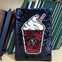 Journal intime mignon coloré et brillant pour enfants cadeau personnalisé Journal à paillettes réversible Cahier magique