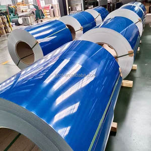 Bobina de Acero PPGI/PPGL de 0.25mm 0.35mm, Ancho de 1000mm 1200mm, Color <span class=keywords><strong>RAL</strong></span> Rojo 3009 3001/Azul <span class=keywords><strong>5012</strong></span> 5013 - Product Image 3