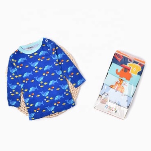 <span class=keywords><strong>Vêtements</strong></span> pour bébés filles printemps-automne, t-shirts rayés à manches longues, logo personnalisé - Product Image 3