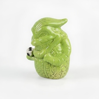 Mug Bir Monster Hijau Grosir, Mug Tiki untuk Berkemah, Rumah, Kantor, Hotel, Hadiah Pernikahan, Tempat Menyimpan Dadu
