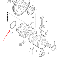 Joint d'étanchéité d'arbre à cames arrière OE 31251856 compatible avec S80 XC90, joint d'étanchéité d'arbre à cames.