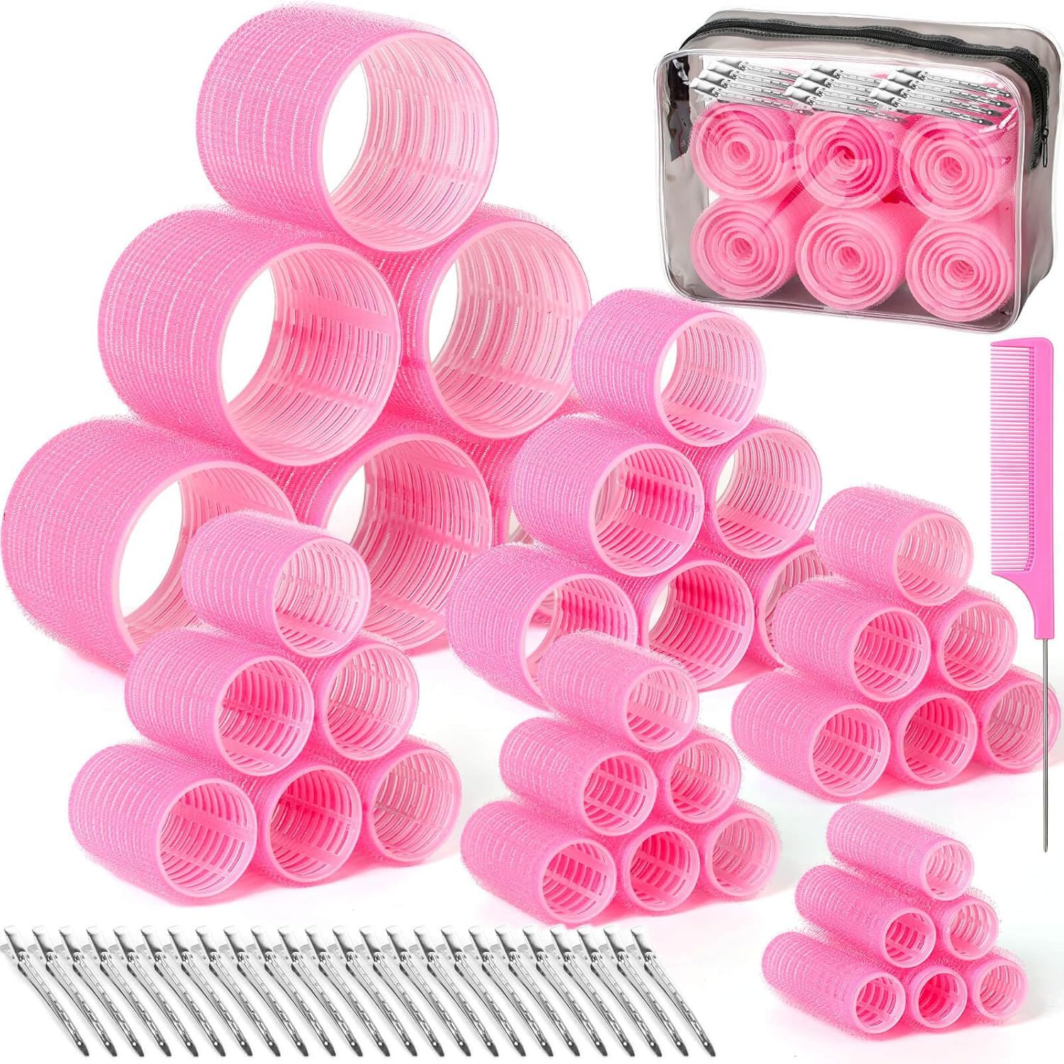Set da 62 pezzi qian rosa chiaro 340g