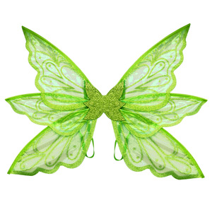 Alas <span class=keywords><strong>de</strong></span> Hada Verdes <span class=keywords><strong>de</strong></span> Tul para Niñas, Disfraces <span class=keywords><strong>de</strong></span> Cumpleaños y Halloween, Accesorios para Fiestas y Representaciones - Product Image 6